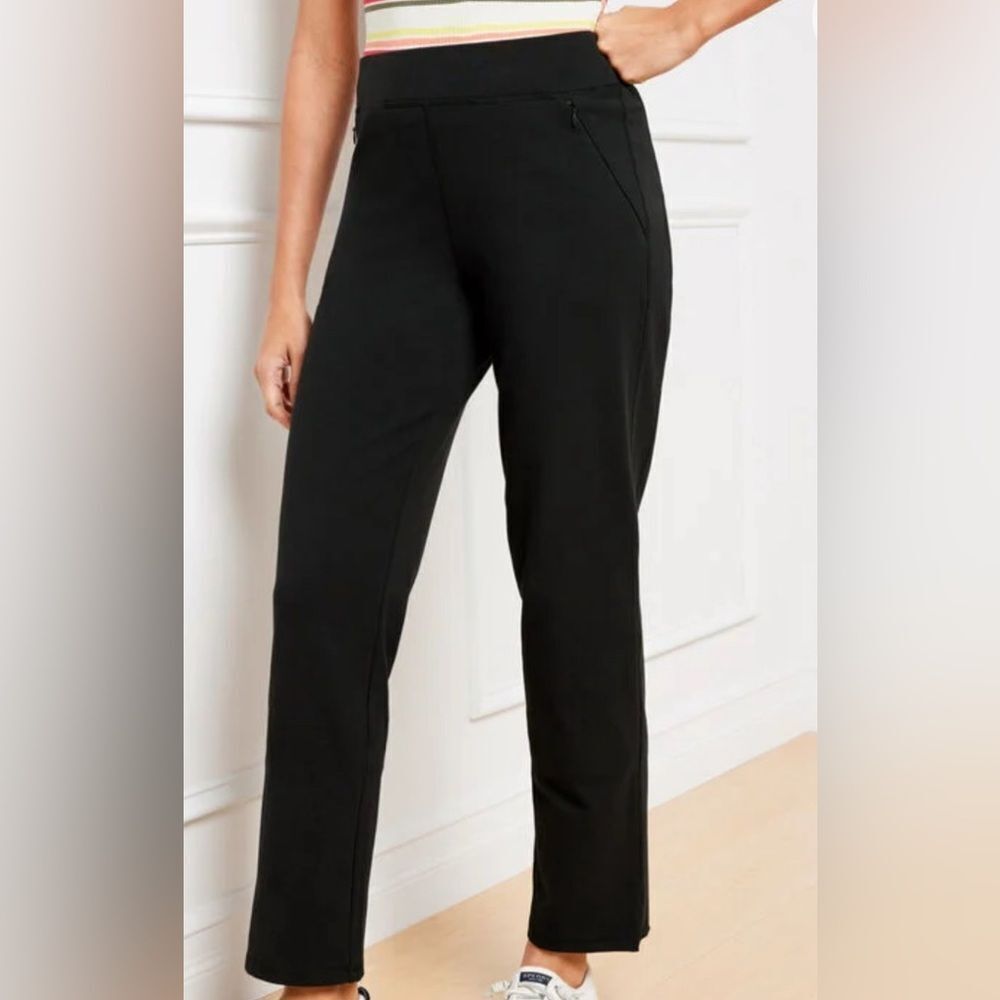 2 available  blak / grey,T by Talbots straight 2Xp black straight leg pants
New